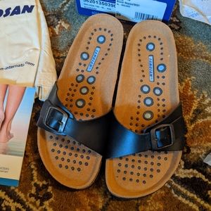 Black Sanosan (like Birkenstock) Sandals